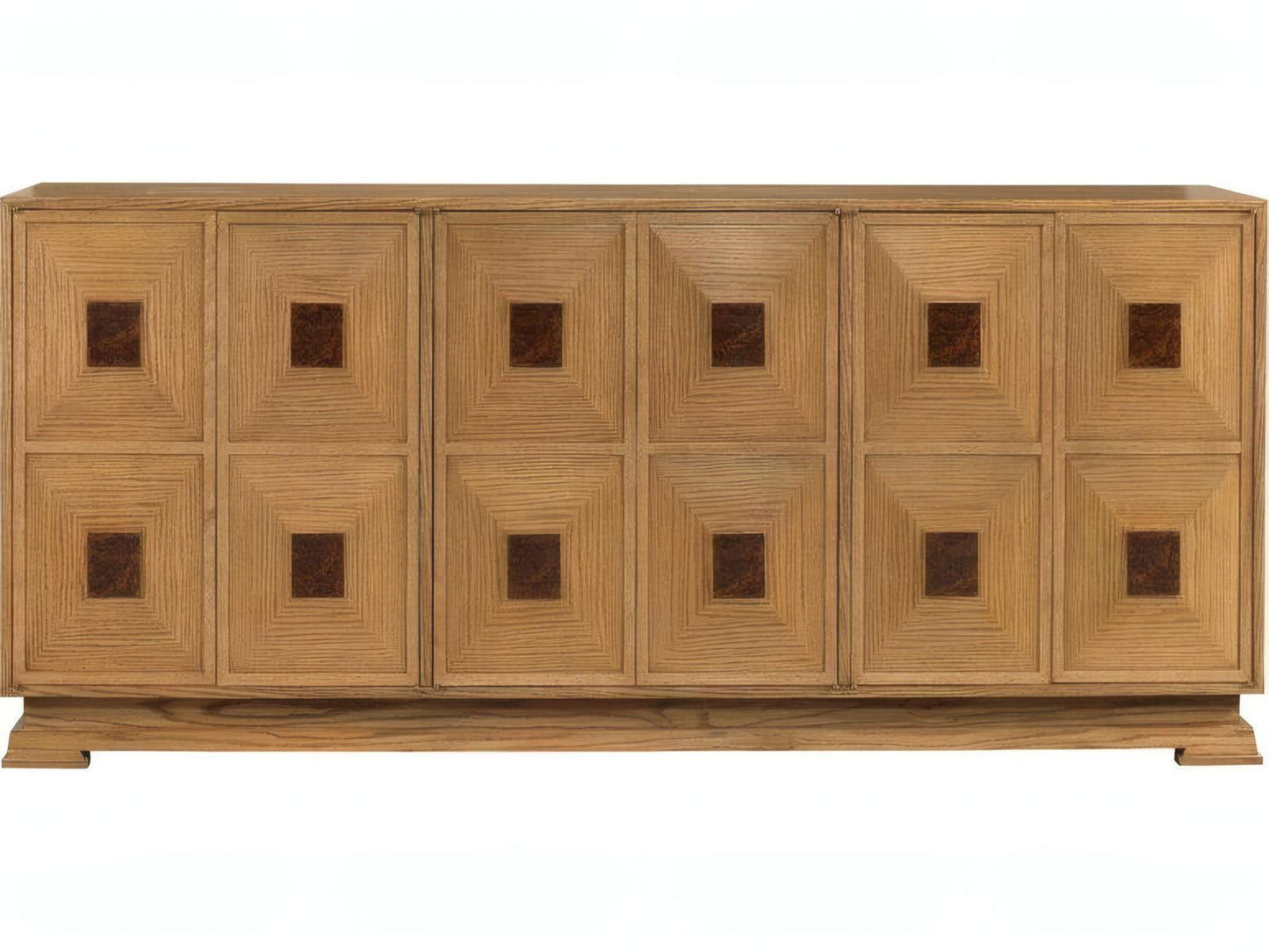 Letitia 80 Inch Burlwood Natural Oak Sideboard
