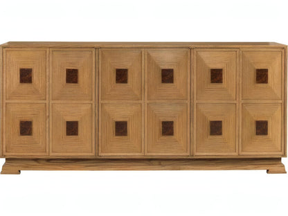 Letitia 80 Inch Burlwood Natural Oak Sideboard