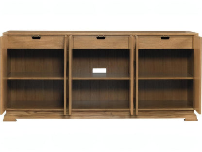Letitia 80 Inch Burlwood Natural Oak Sideboard