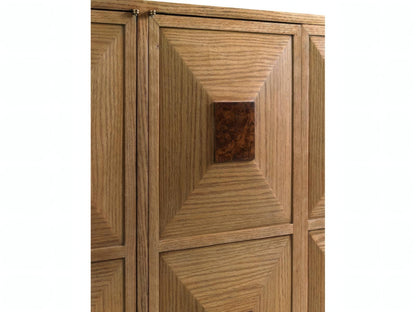 Letitia 80 Inch Burlwood Natural Oak Sideboard