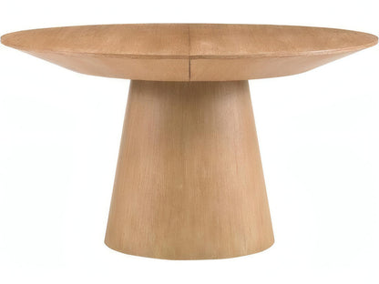 Discus Round Extendable Wood Dining Table