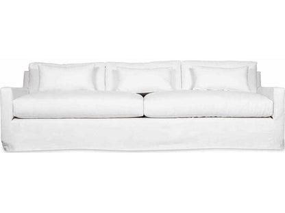 Kathy Upholstered Sofa with Loose Cushions and Optional Slipcover