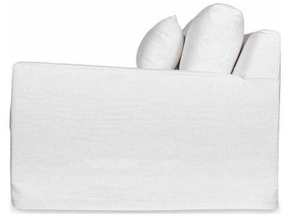 Kathy Upholstered Sofa with Loose Cushions and Optional Slipcover