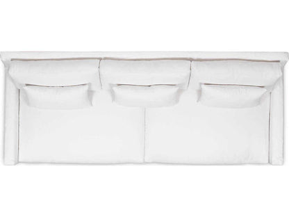 Kathy Upholstered Sofa with Loose Cushions and Optional Slipcover