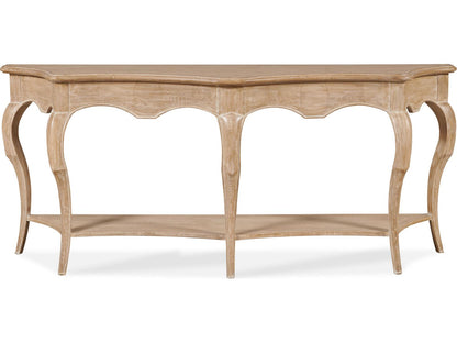 Maitland-Smith Eloise Wood Console Table in Natural Cerused Oak