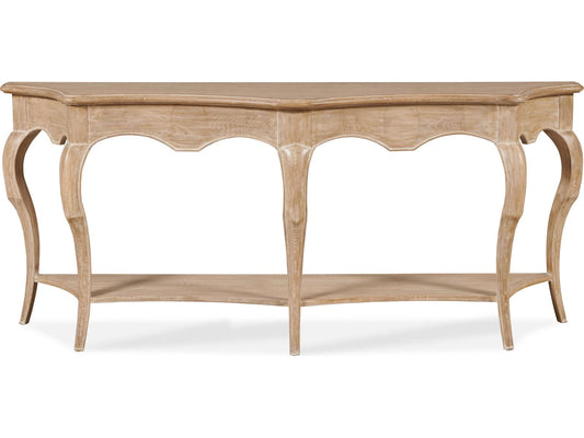 Maitland-Smith Eloise Wood Console Table in Natural Cerused Oak