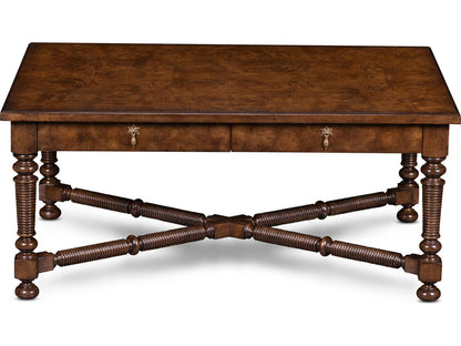 Owen Rectangular Wood Coffee Table with Drawers