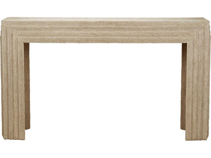 Abaca Rectangular Console Table in Natural Abaca