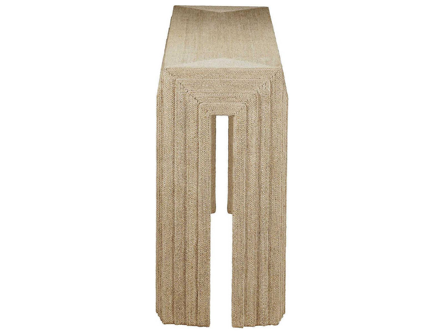 Abaca Rectangular Console Table in Natural Abaca