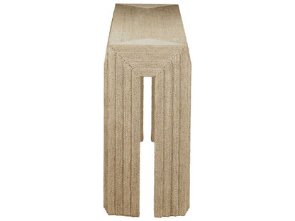 Abaca Rectangular Console Table in Natural Abaca