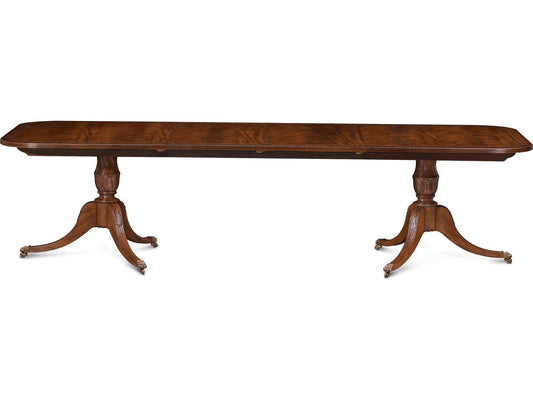 Mg Rectangular Bleached Reeded Wood Dining Table