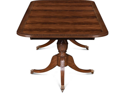 Mg Rectangular Bleached Reeded Wood Dining Table