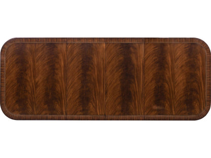 Mg Rectangular Bleached Reeded Wood Dining Table