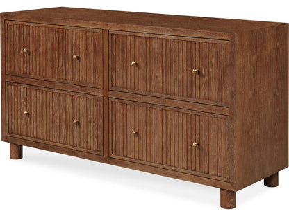 Mg 4-Drawers Brown Double Dresser