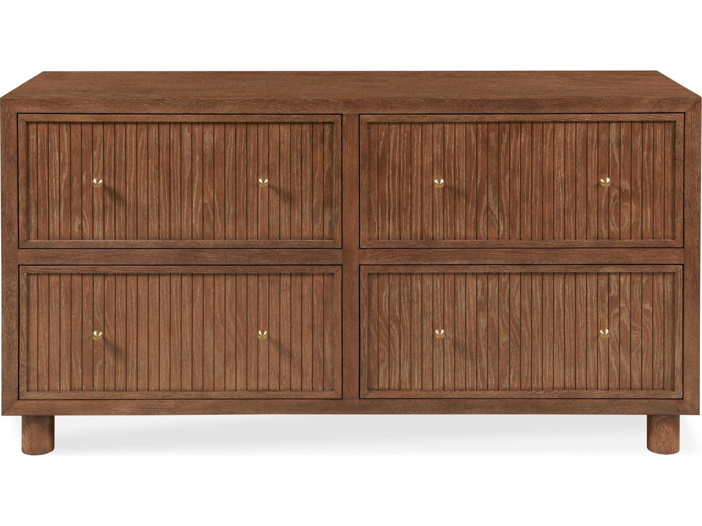 Mg 4-Drawers Brown Double Dresser