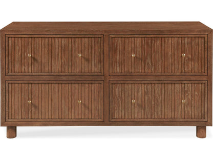 Mg 4-Drawers Brown Double Dresser