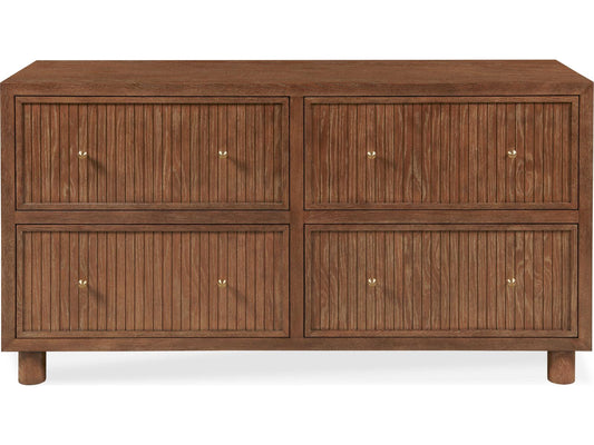 Mg 4-Drawers Brown Double Dresser
