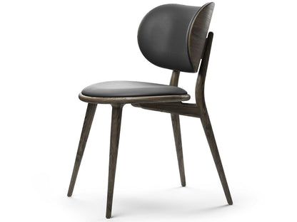 The Dining Chair Leather Brown Upholstered Side Dining Chair