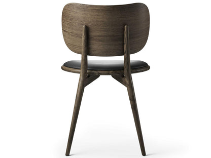 The Dining Chair Leather Brown Upholstered Side Dining Chair