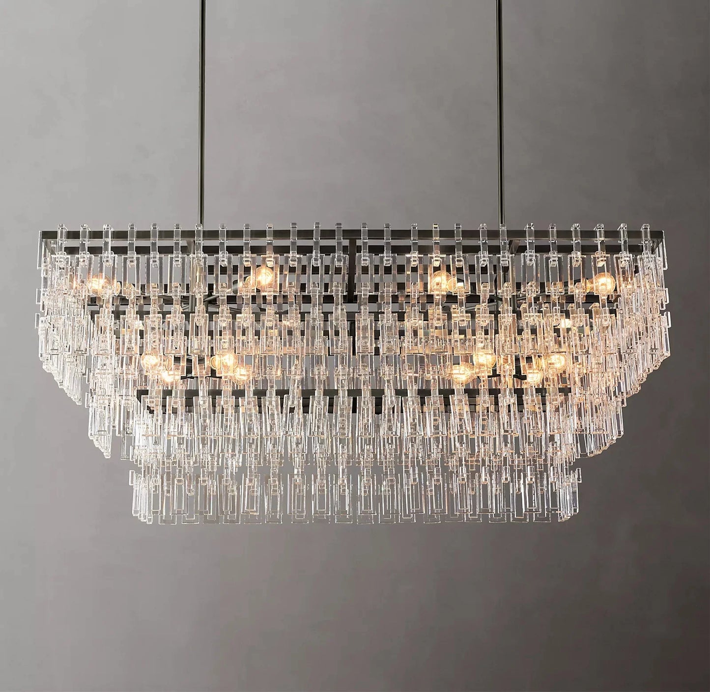 Margerie 3-Tier Rectangular Chandelier 60"