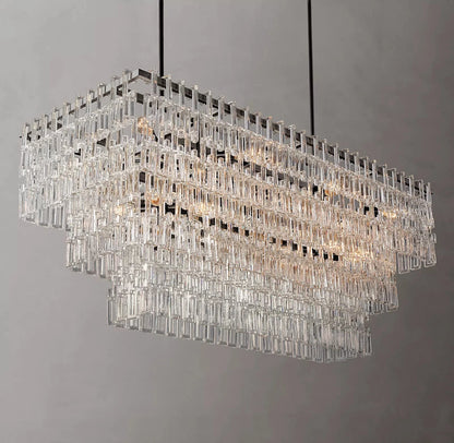 Margerie 3-Tier Rectangular Chandelier 60"