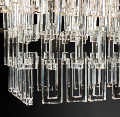 Margerie 4-Tier Rectangular Chandelier 72"