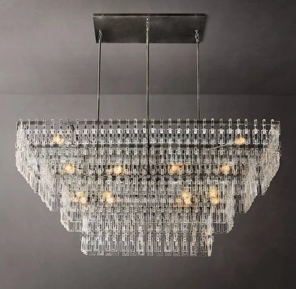 Margerie 4-Tier Rectangular Chandelier 72"