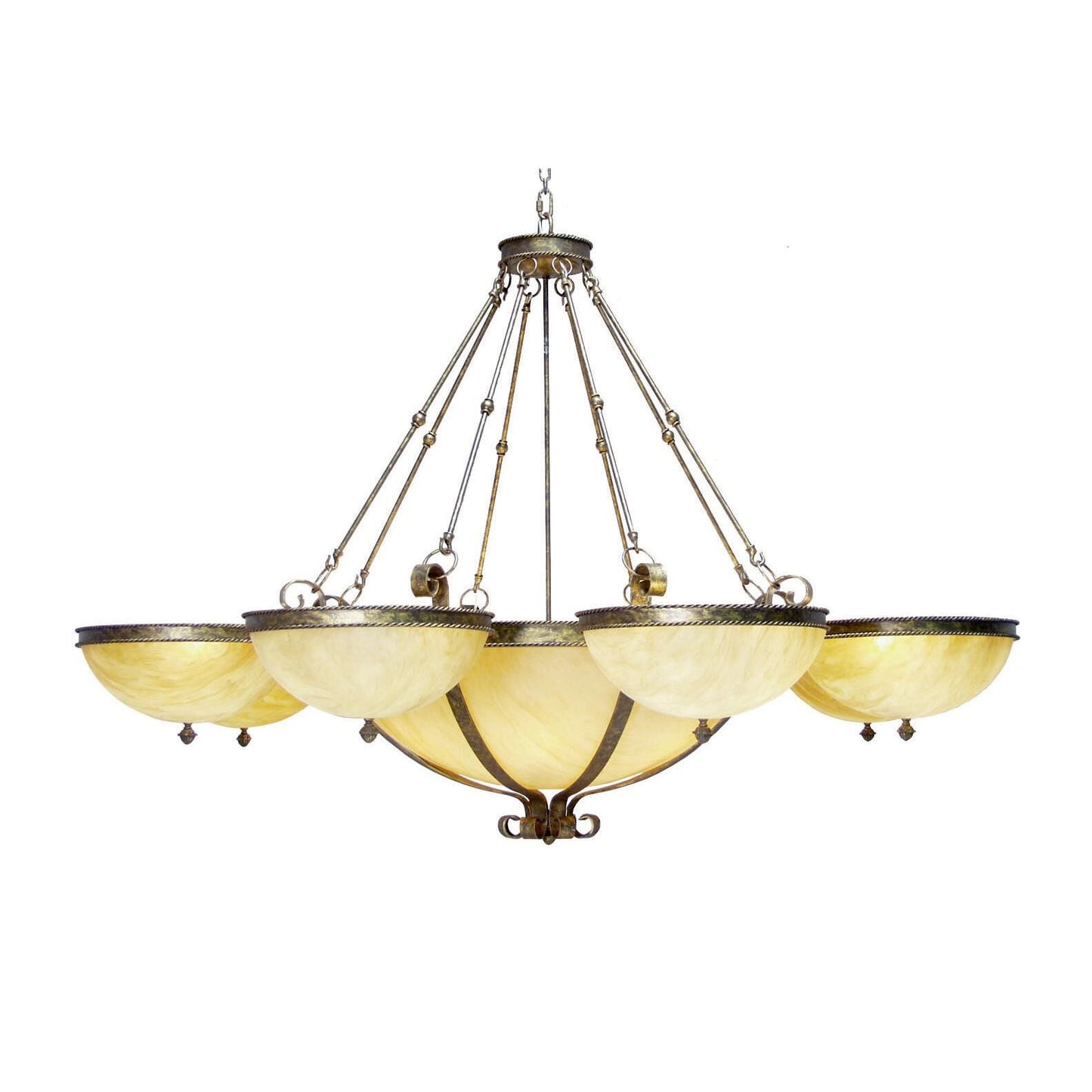 Meyda Lighting Alonzo 84 Inch 6 Light Chandelier Cp744448