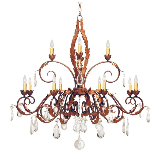 Meyda Lighting Country French 48 Inch 12 Light Chandelier Cp744386