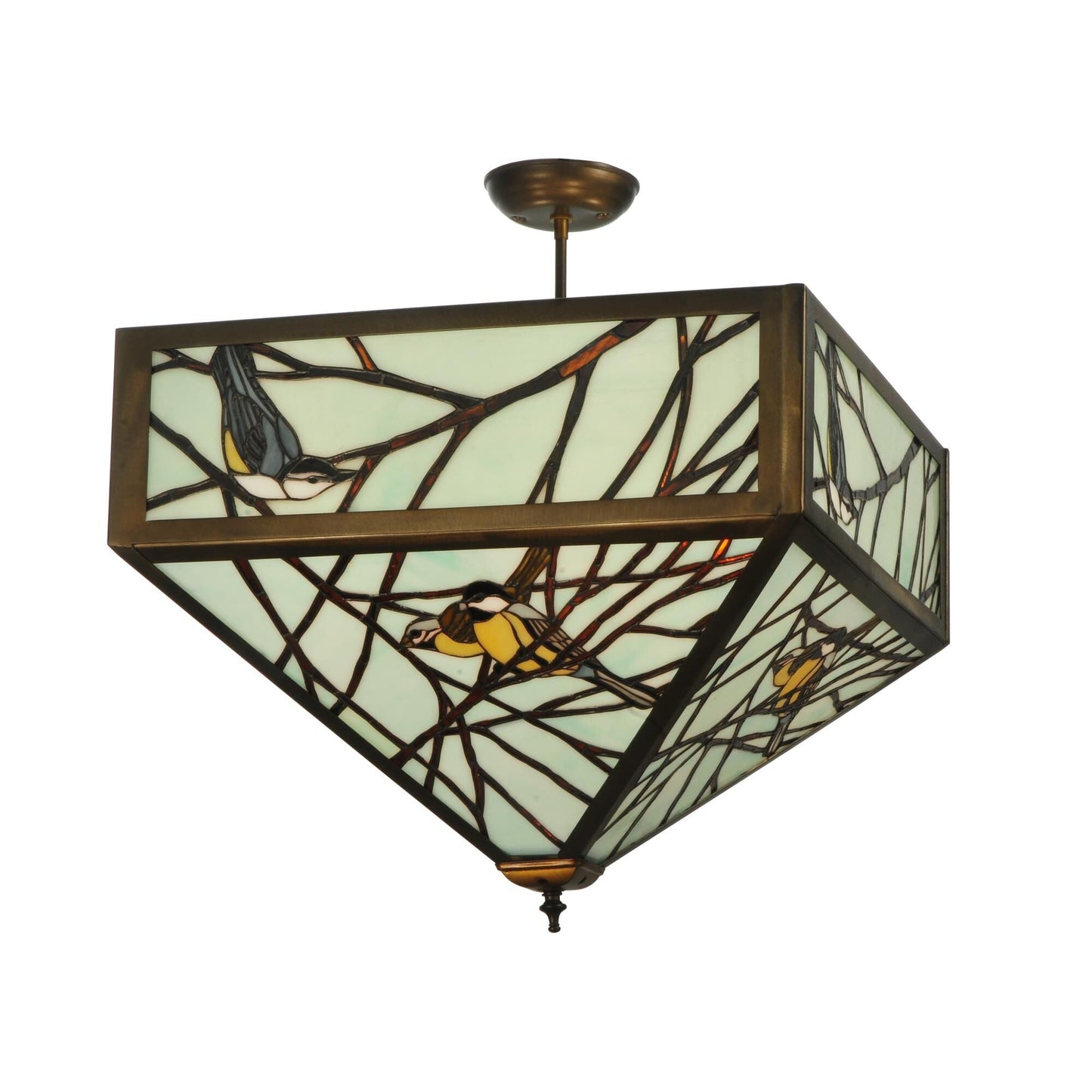 Meyda Lighting Backyard Friends 30 Inch 4 Light Semi Flush Mount Cp16509
