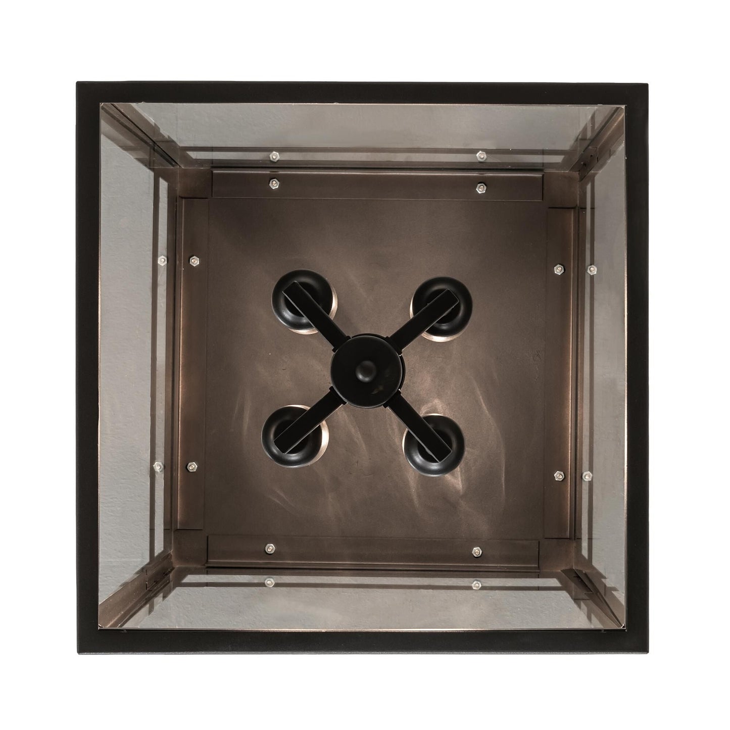 Meyda Lighting Quadrato 21 Inch 4 Light Led Semi Flush Mount Cp780157