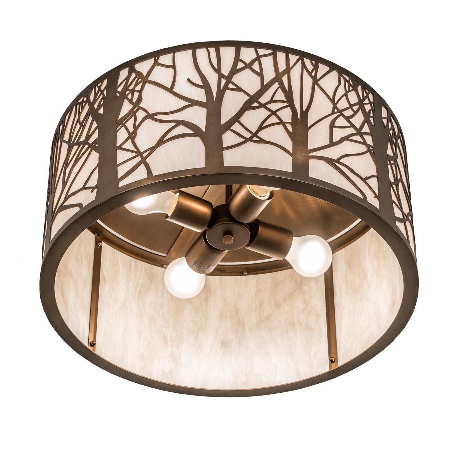 Meyda Lighting Branches 20 Inch 4 Light Flush Mount Cp779911