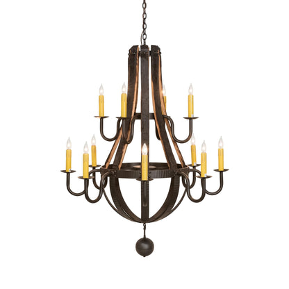 Meyda Lighting Barrel Stave 48 Inch 12 Light Chandelier Cp779820