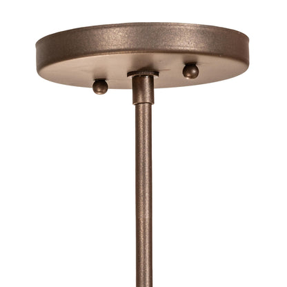 Meyda Lighting Saddle Strap 22 Inch 3 Light Led Semi Flush Mount Cp780141