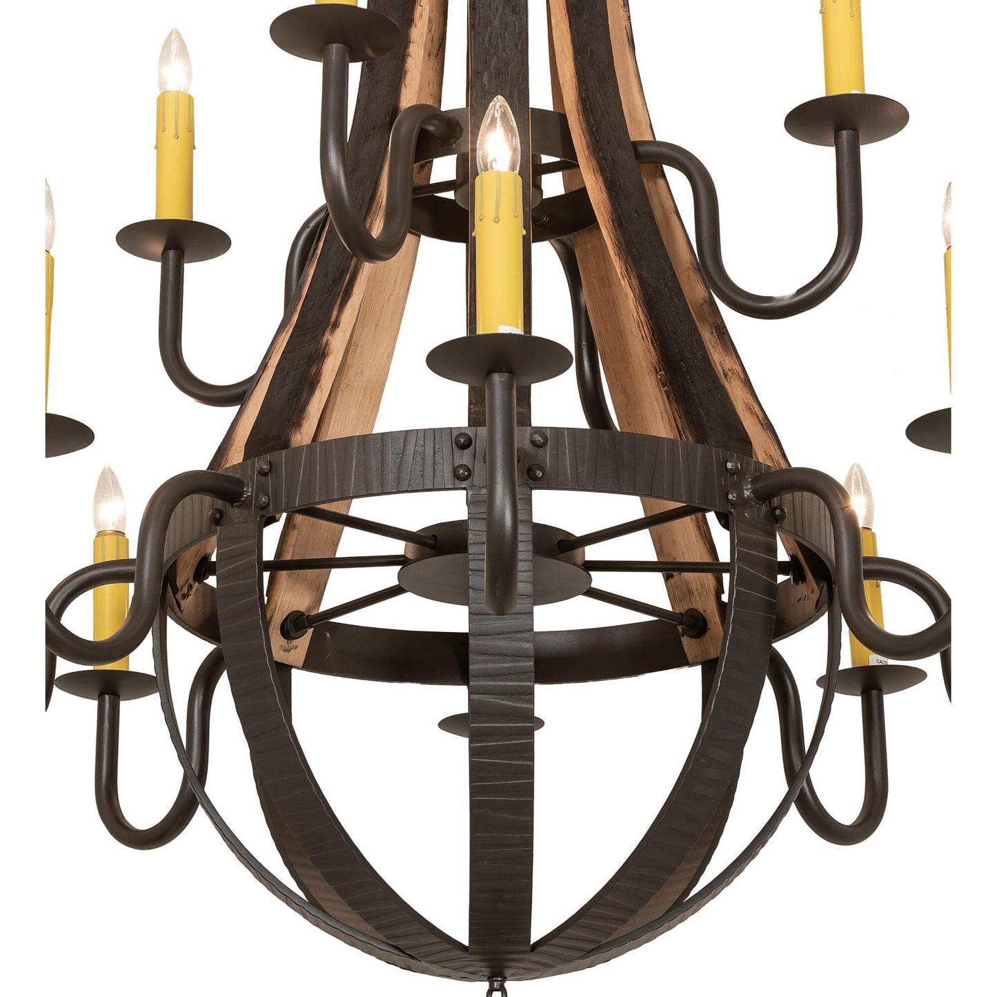 Meyda Lighting Barrel Stave 44 Inch 12 Light Chandelier Cp779819