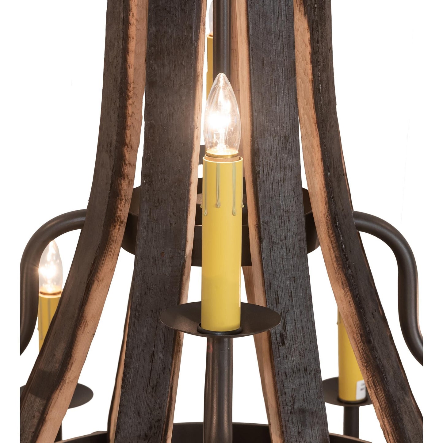 Meyda Lighting Barrel Stave 44 Inch 12 Light Chandelier Cp779819