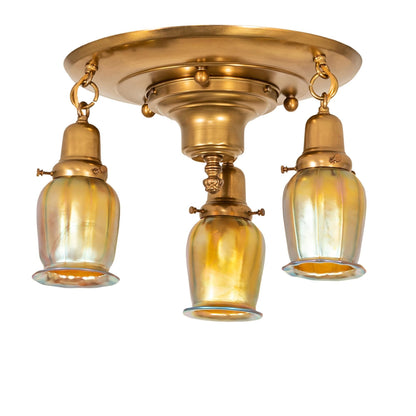 Meyda Lighting Revival 18 Inch 3 Light Flush Mount Cp779916