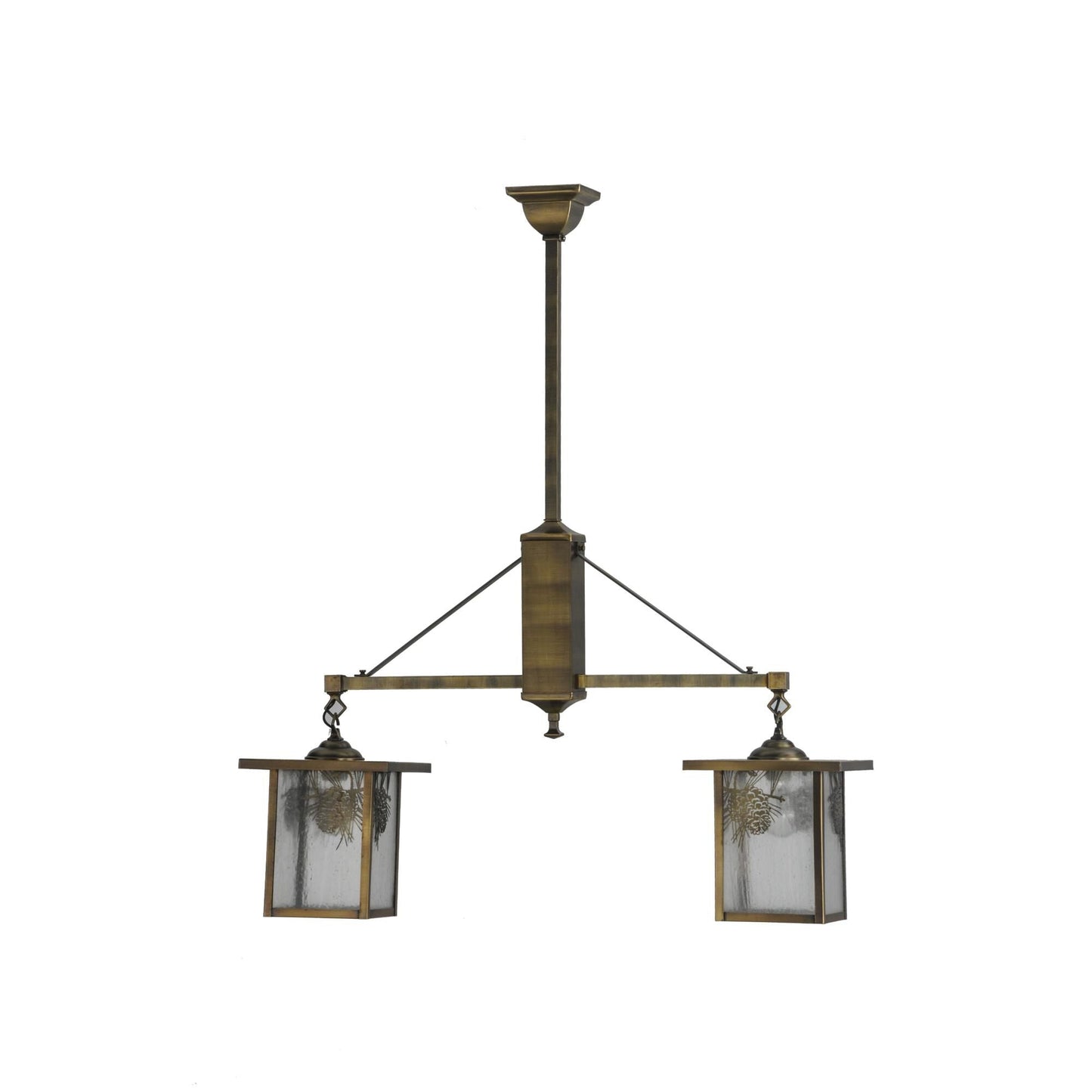 Meyda Lighting Hyde Park 35 Inch 2 Light Linear Suspension Light Cp780055