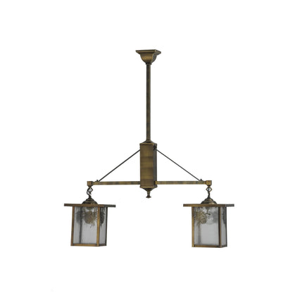 Meyda Lighting Hyde Park 35 Inch 2 Light Linear Suspension Light Cp780055
