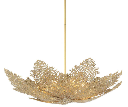 Evergold 8 Light 24" Wide Brass Chandelier with LED Bulbs Included