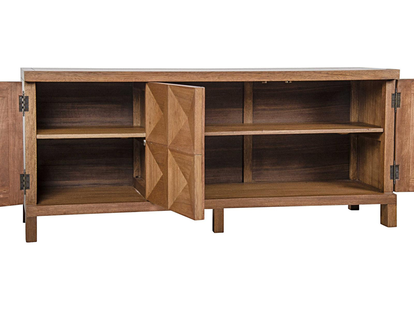 Quadrant 3-Door Sideboard in Dark Walnut