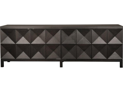Quadrant 4-Door Sideboard Ebony Walnut Wood