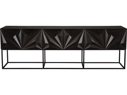 Zurich Rectangular Wood Ebony Walnut Console Table