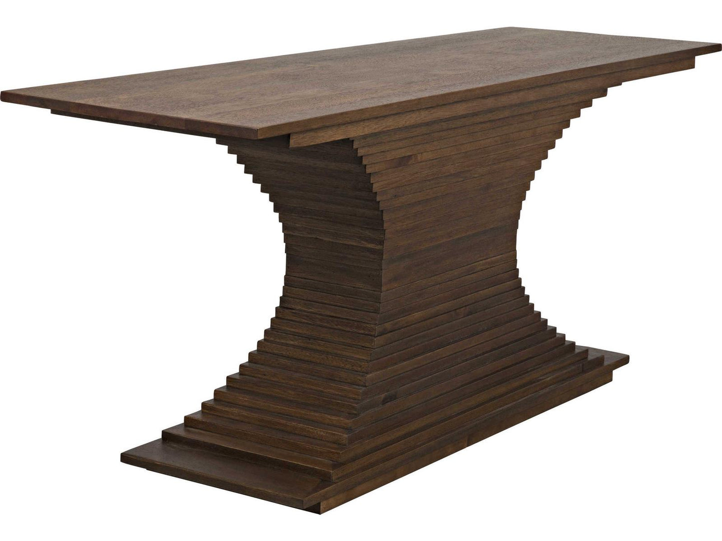 Cambio Rectangular Wood Console Table in Dark Walnut