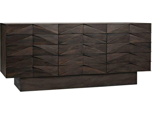 Drake 9-Drawer Sideboard in Ebony Walnut