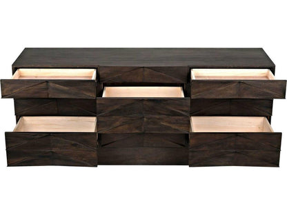 Drake 9-Drawer Sideboard in Ebony Walnut