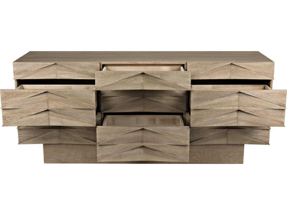 Drake 9-Drawer Sideboard in Washed Walnut