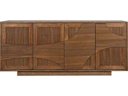 Collage 4-Door Walnut Sideboard in Dark Walnut