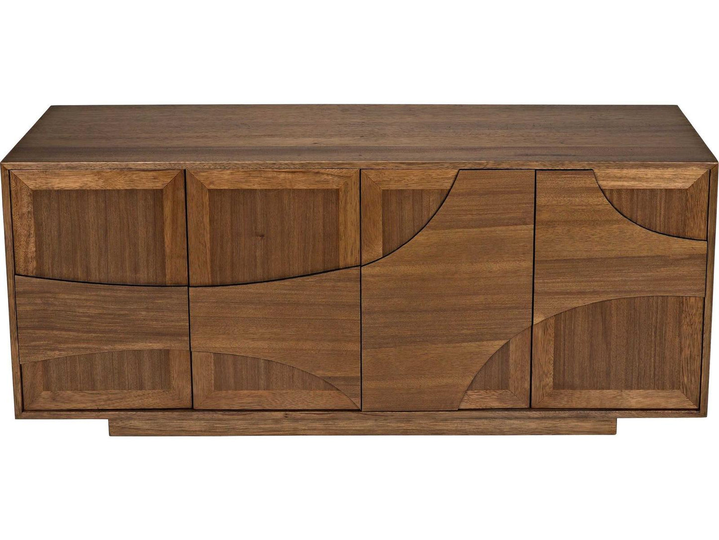 Collage 4-Door Walnut Sideboard in Dark Walnut