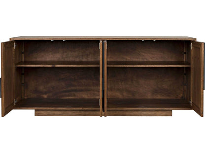 Collage 4-Door Walnut Sideboard in Dark Walnut